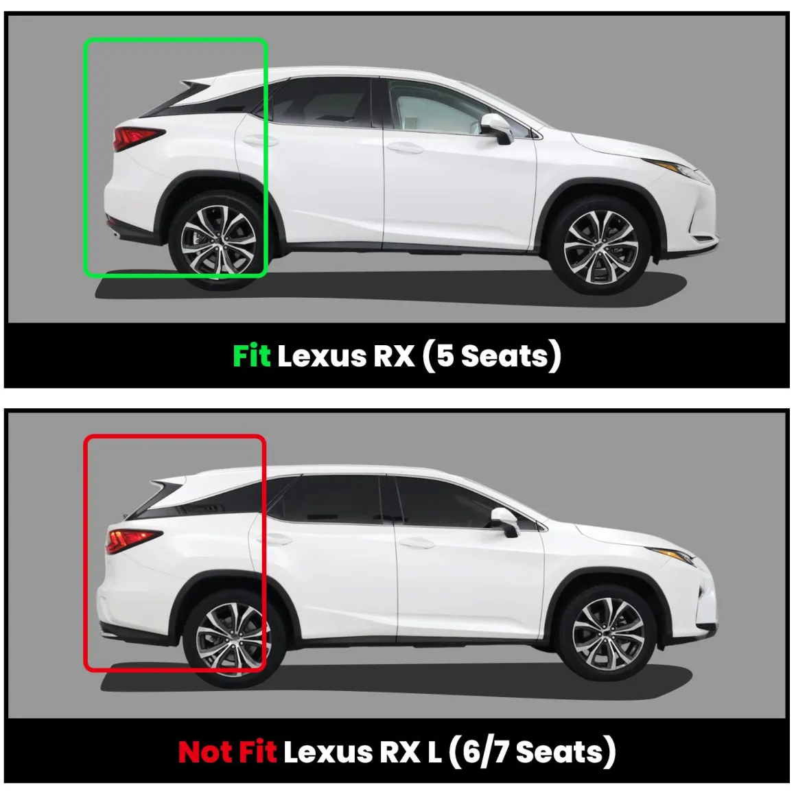 Fit for 2016-2022 Lexus RX350 RX450h Floor Mats or Cargo Mats, Don't Fit 2018-2022 RX L Models