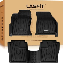 Fit for 2017-2020 Lincoln Continental Custom Floor Mats TPE Material 1st & 2nd Row Seat