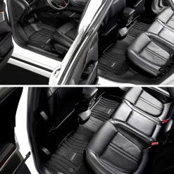 Fit for 2017-2020 Lincoln MKZ Custom Floor Mats TPE Material 1st & 2nd Row Seat