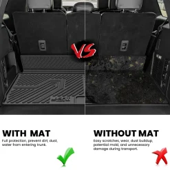 Fit for 2024-2026 Lincoln Navigator L / Navigator Standard Cargo & 3rd Row Seatback Mats