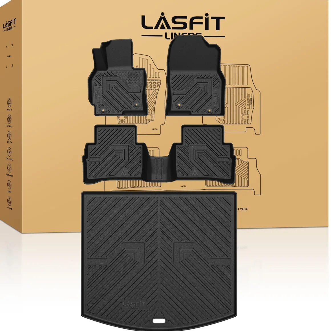 Fit for 2013-2016 Mazda CX-5 Floor Mats & Cargo Mat, Fit Models Before 2016.5