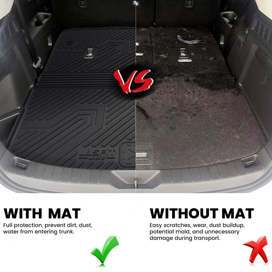 Fit for 2024-2026 Mazda CX-90 (Include CX-90 PHEV) Floor Mats or Cargo & Seatback Mat