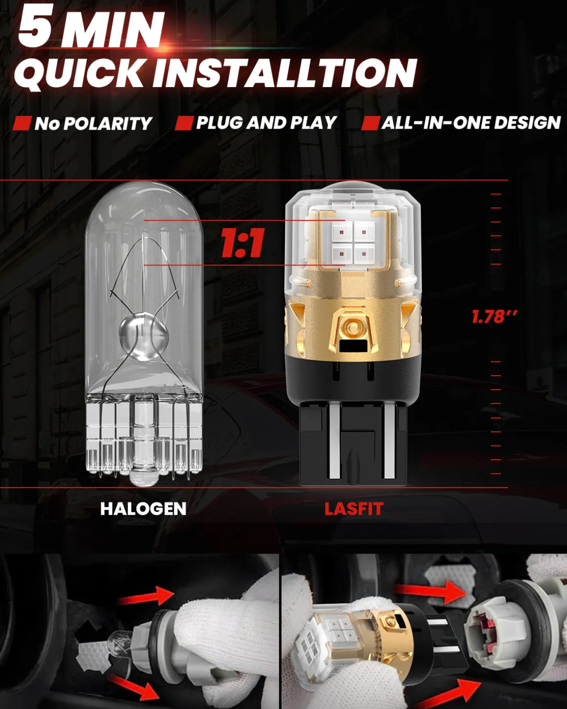 Fit for 2014-2016 Mazda Mazda3 Hatchback Sport LED Bulbs H11 Exterior Interior Lights