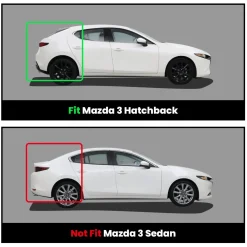 Fit for 2014-2018 Mazda Mazda3 Hatchback Floor Mats, Not Fit Sedan