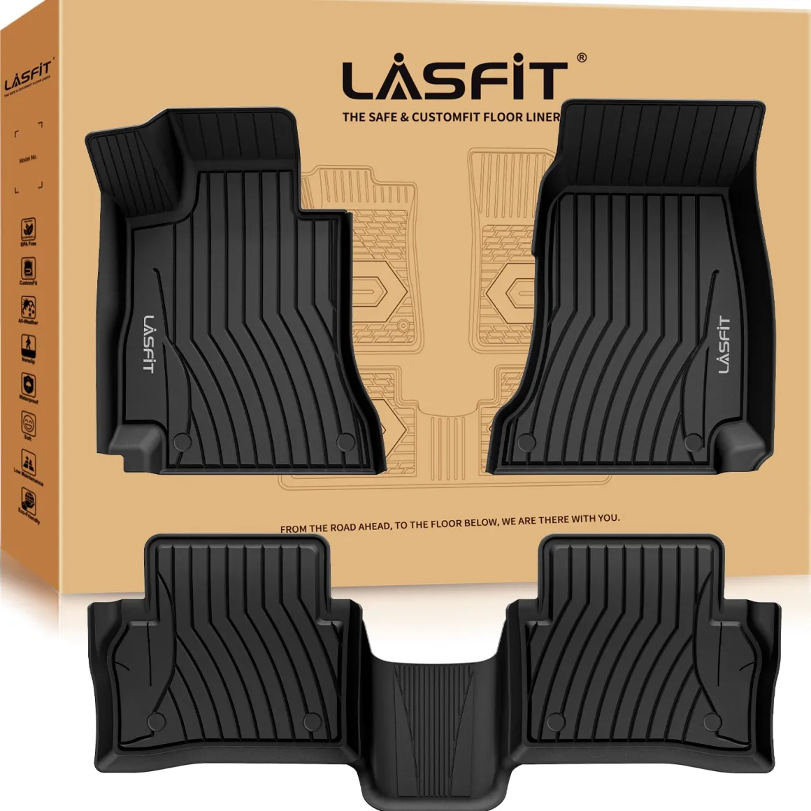 Fit for 2017-2023 Mercedes-Benz E-Class Floor Mats, Fit Sedan & Wagon ONLY, Don't fit Coupe & Cabriolet