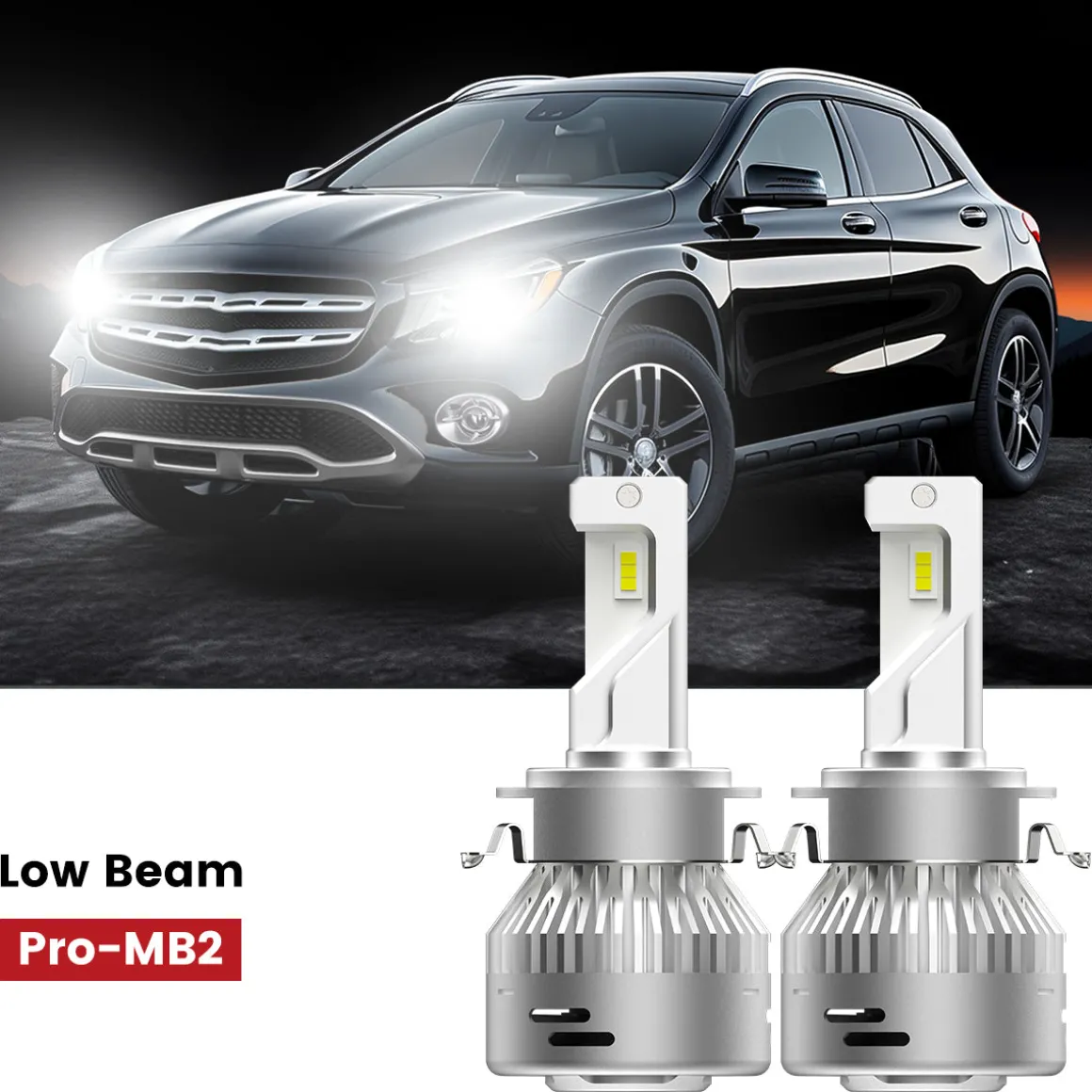 Fit for 2016-2019 Mercedes Benz GLA250 Custom H7 LED Bulbs Exterior Interior Light Plug n Play