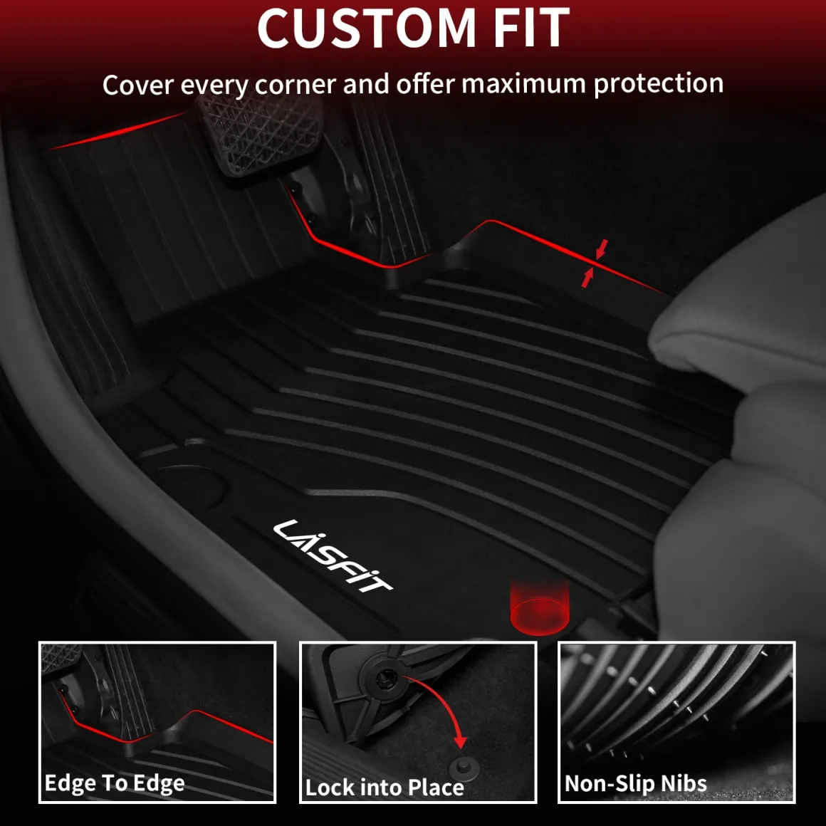 Fit for 2023-2026 Mercedes-Benz GLC Floor Mats or Cargo Mat, Don't Fit Coupe