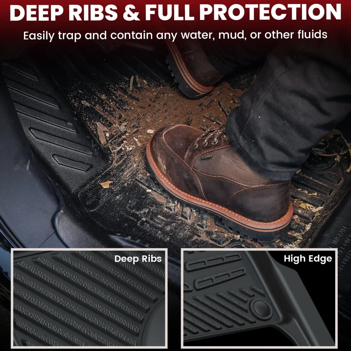 Fit for 2013-2016 Mercedes-Benz GL-Class Floor Mats or Cargo & Seatback Mats