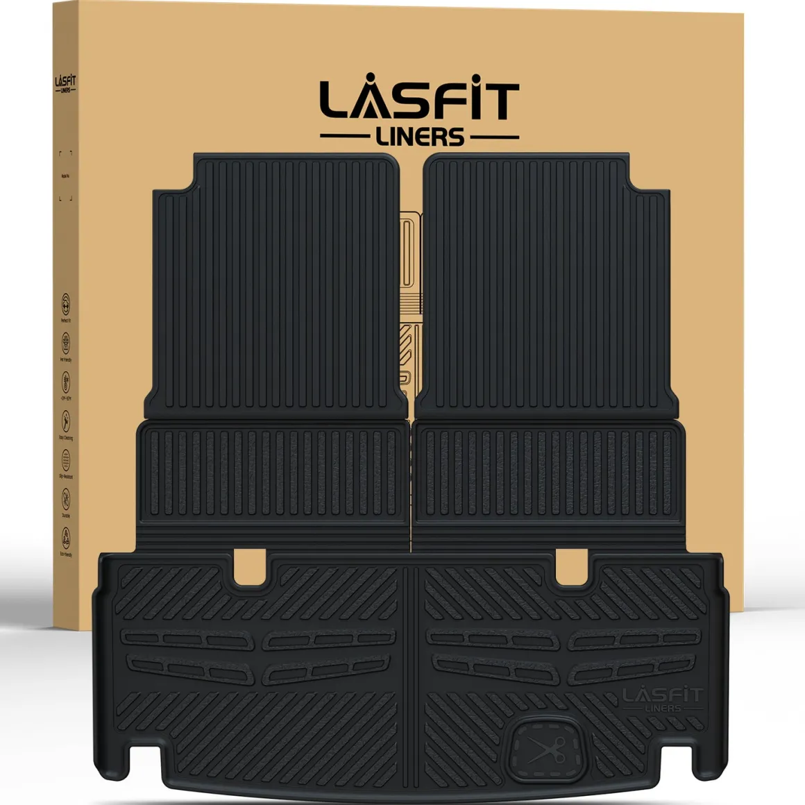 Fit for 2013-2016 Mercedes-Benz GL-Class Floor Mats or Cargo & Seatback Mats