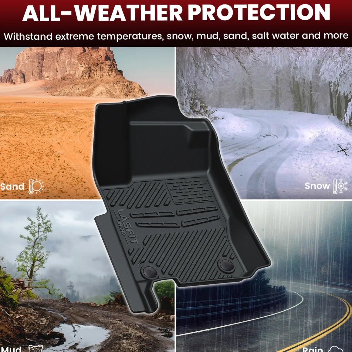 Fit for 2013-2016 Mercedes-Benz GL-Class Floor Mats or Cargo & Seatback Mats