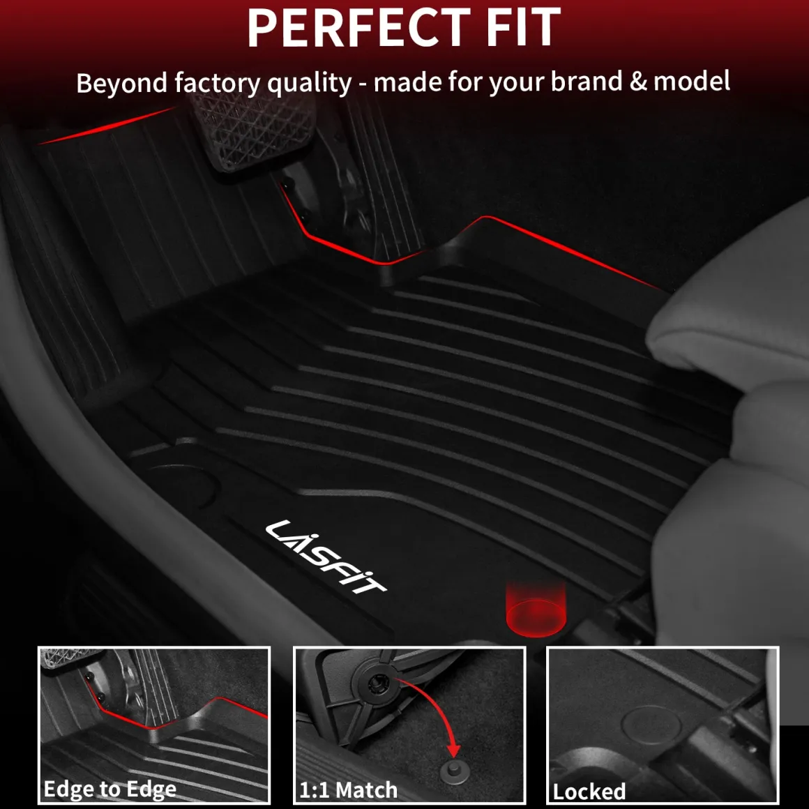 Fit for 2016-2022 Mercedes-Benz GLC TPE Material Floor Mats or Cargo Mat