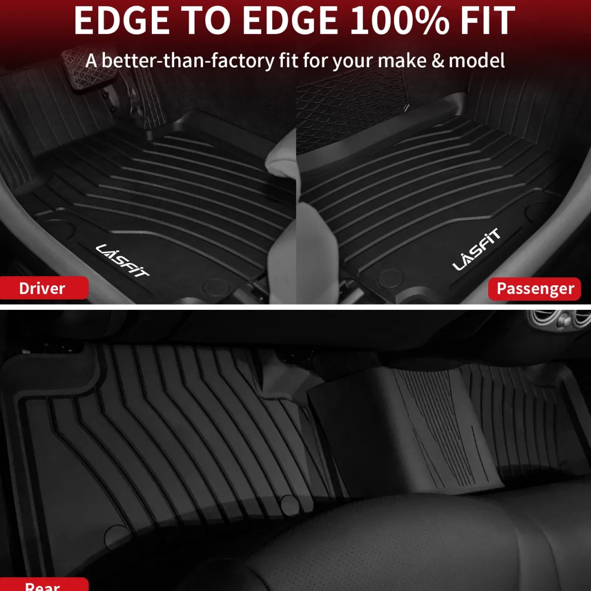 Fit for 2016-2022 Mercedes-Benz GLC TPE Material Floor Mats or Cargo Mat