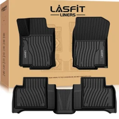 Fit for 2016-2019 Mercedes-Benz GLE Custom Floor Mats TPE Material 1st & 2nd Row Seat