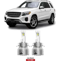 Fit for 2017-2019 Mercedes Benz GLS-Class GLS450 GLS550 Custom H7 LED Bulbs Plug n Play