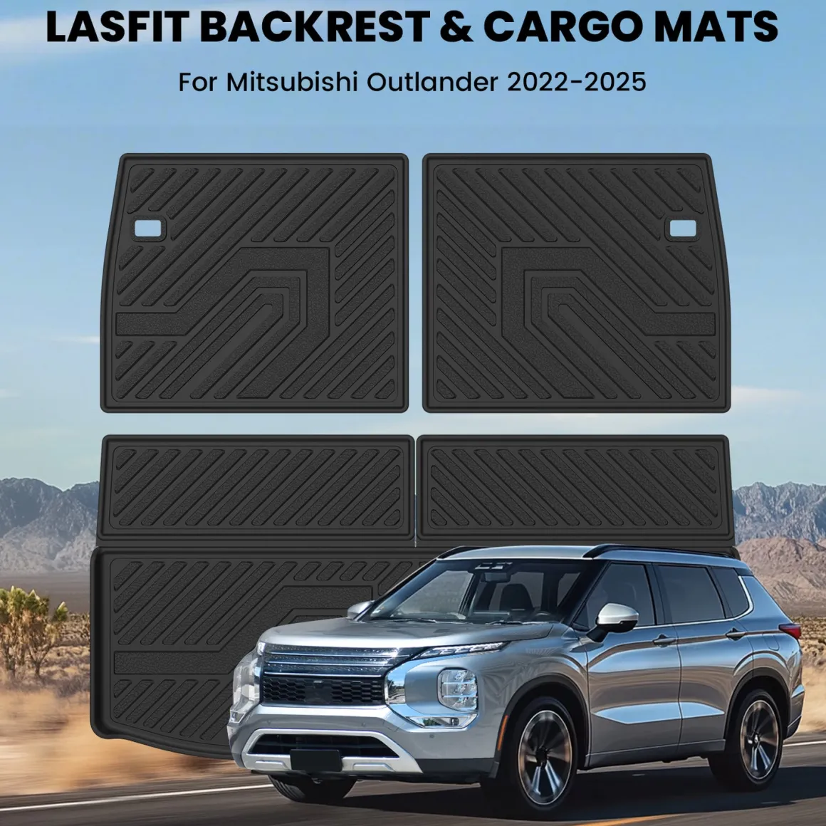 Fit for 2022-2025 Mitsubishi Outlander Floor Mats or Seatback & Cargo Mats, Not Fit PHEV or Sport Models