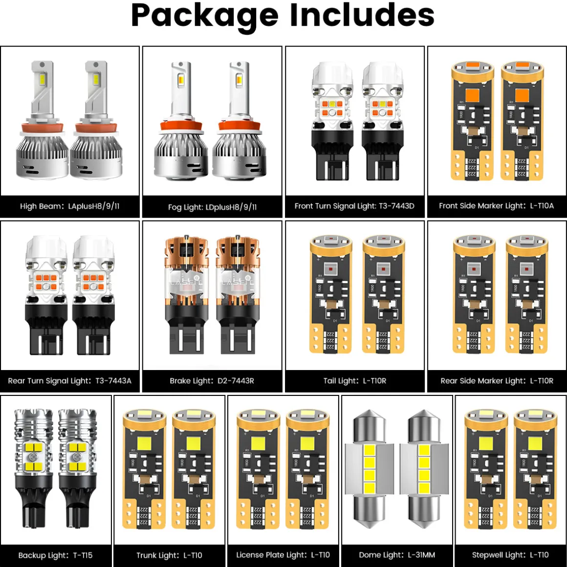 Fit for 2016-2018 Nissan Altima LED Bulbs Upgrade