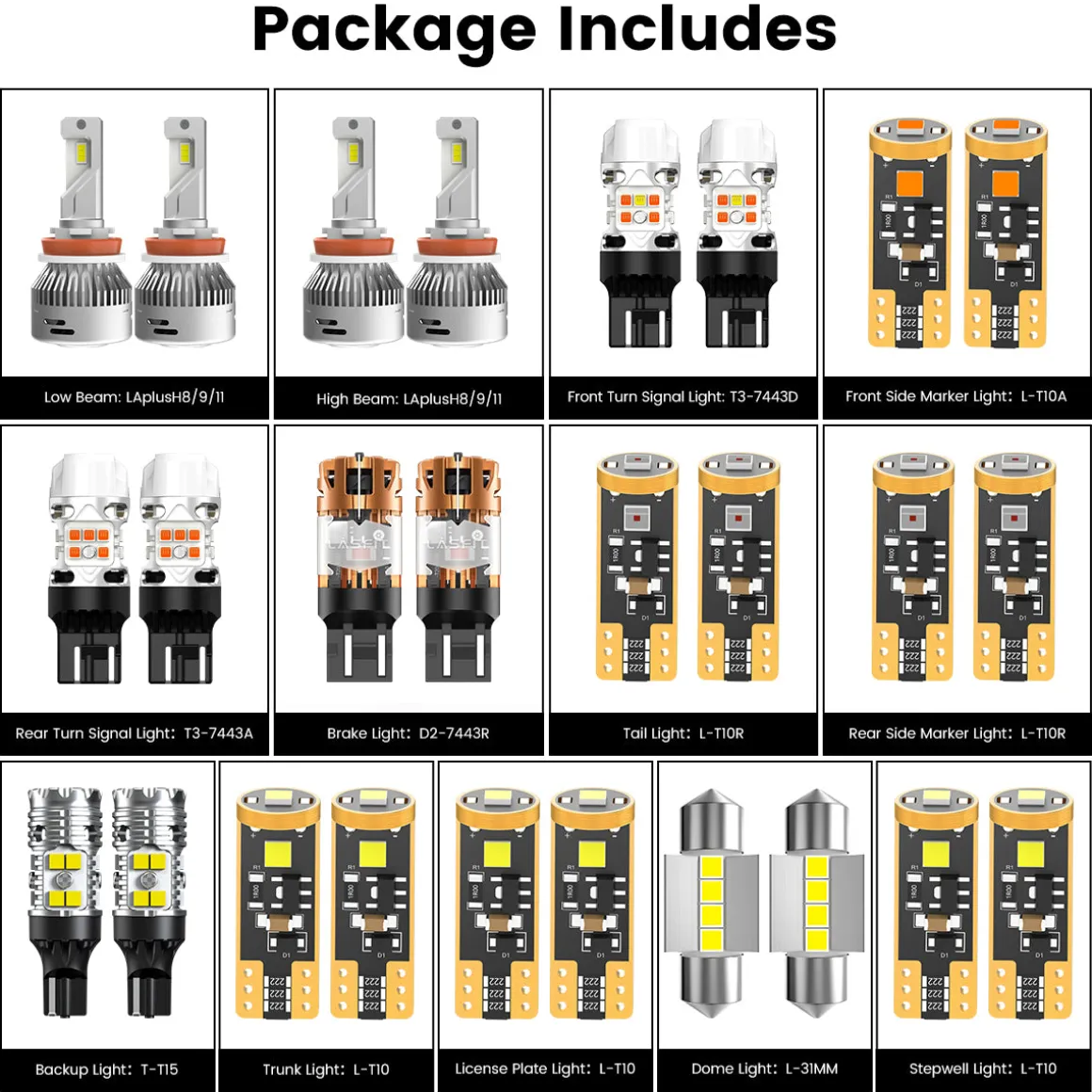 Fit for 2016-2018 Nissan Altima LED Bulbs Upgrade