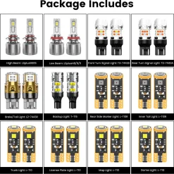 Fit for 2019-2022 Nissan Altima The Brightest LED Bulbs Upgrade | Tested and Verified
