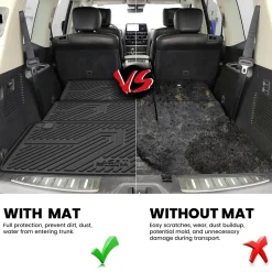 Fit for 2017-2018 Nissan Armada Custom Floor Mats TPE Material 1st & 2nd Row or Seatback & Cargo Mats