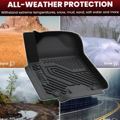 Fit for 2019-2024 Nissan Armada Floor Mats or Cargo & Seatback Mats, Fit 8seats(2nd Row Bench Seats)