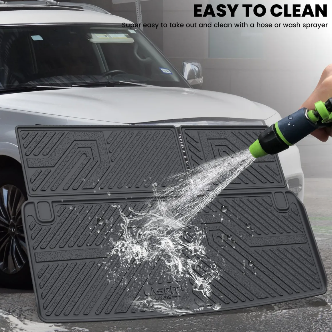 Fit for 2019-2024 Nissan Armada Floor Mats or Cargo & Seatback Mats, Fit 8seats(2nd Row Bench Seats)