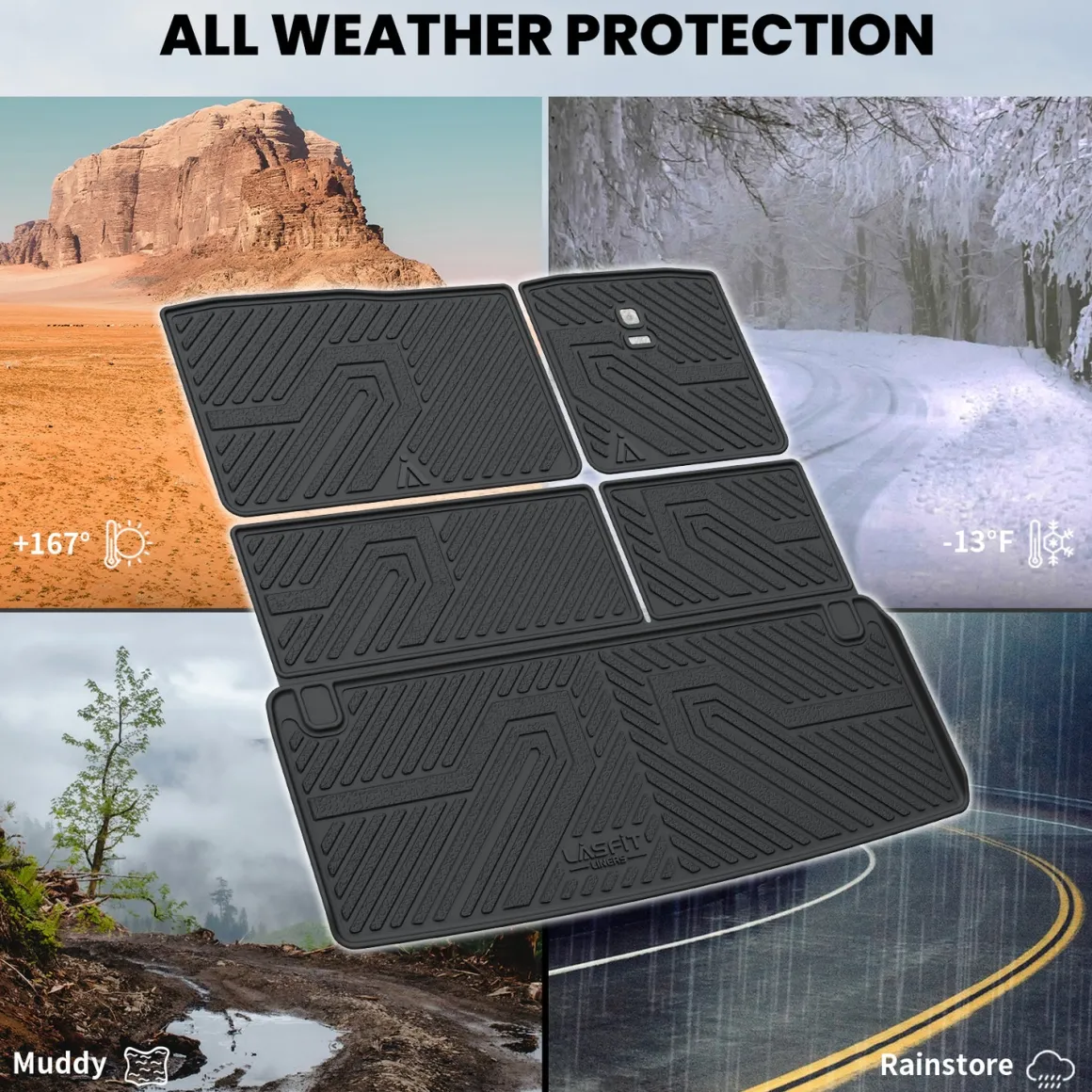 Fit for 2019-2024 Nissan Armada Floor Mats or Cargo & Seatback Mats, Fit 8seats(2nd Row Bench Seats)