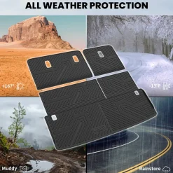 Fit for 2025-2026 Nissan Armada TPE Floor Mats or Cargo Mat & Seatback Mats, Not Compatible with Models Equipped with Cargo Shelf