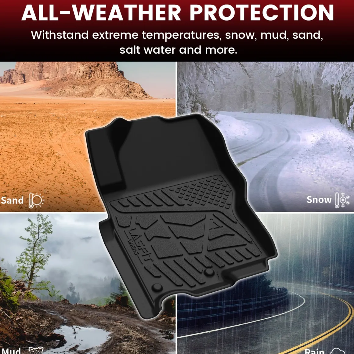 Fit for 2022-2026 Nissan Frontier TPE Floor Mats