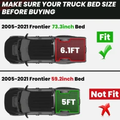 Fit for 2005-2021 Nissan Frontier Truck Bed Mat