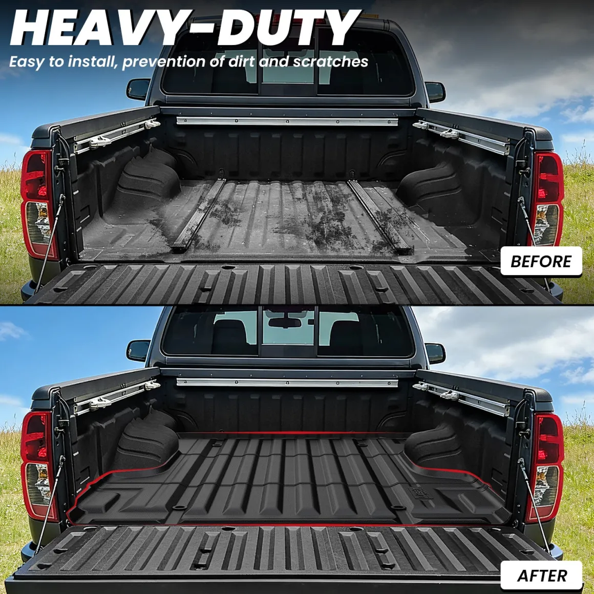 Fit for 2005-2021 Nissan Frontier Truck Bed Mat