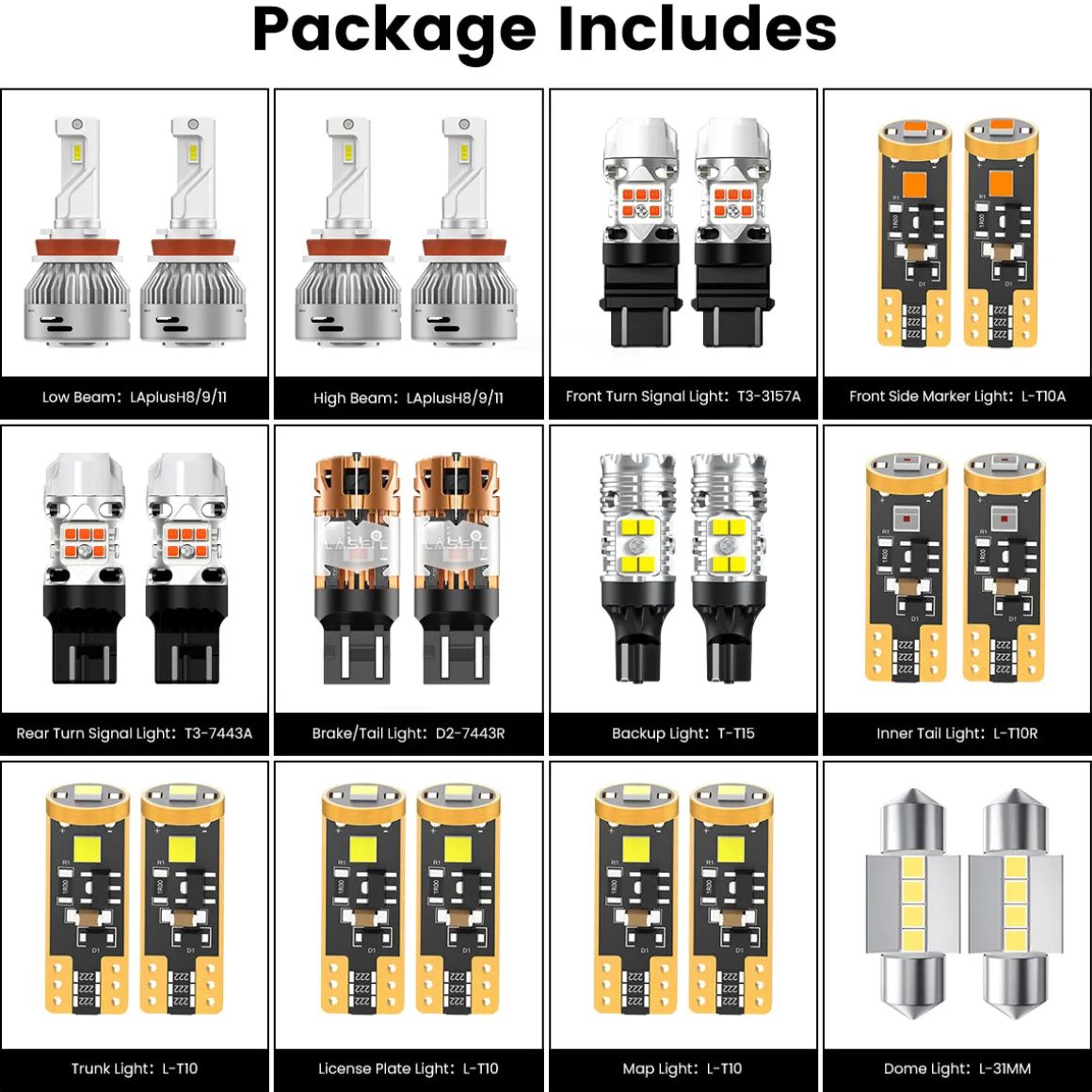 Fit for 2018-2024 Nissan Kicks LED Bulbs Upgrade