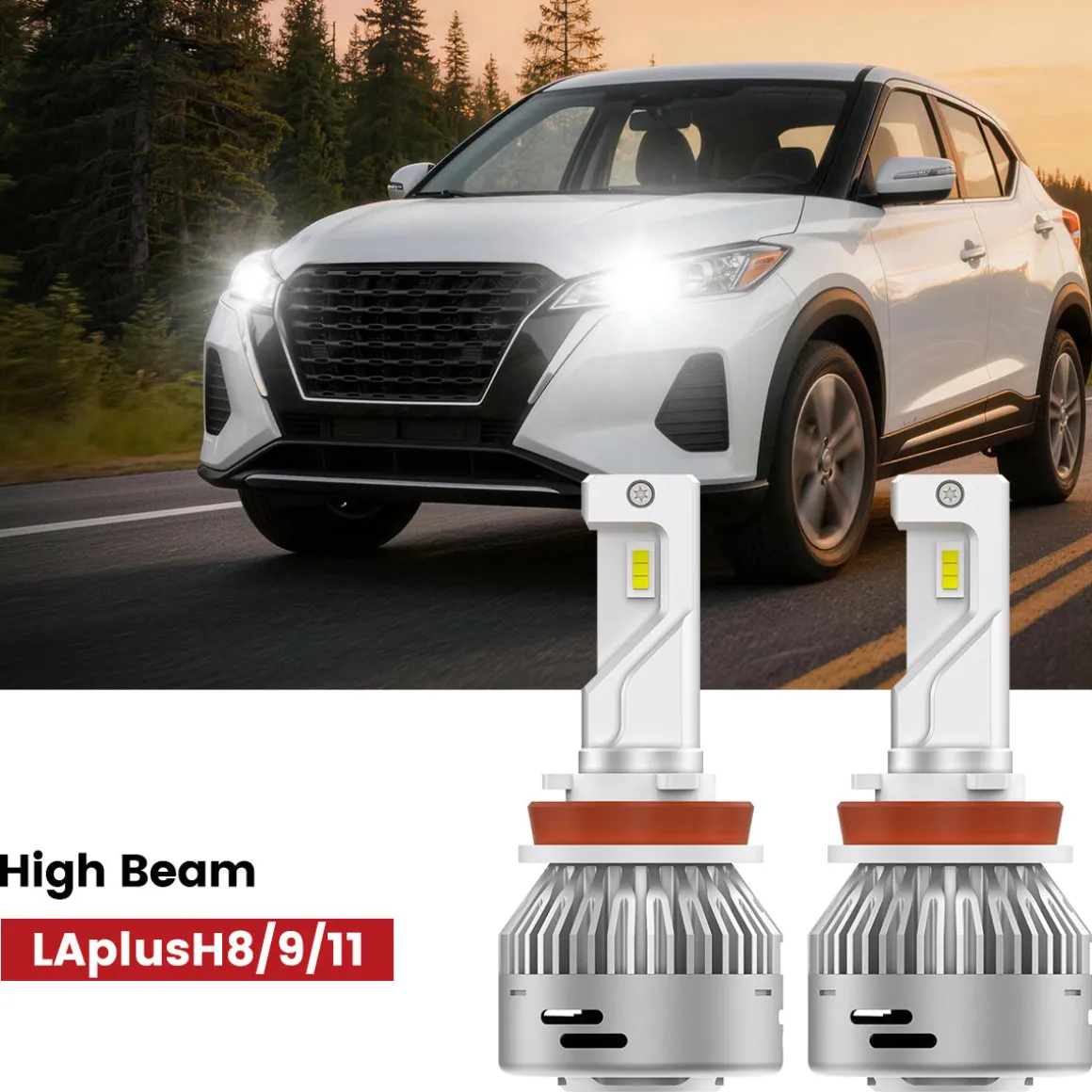 Fit for 2018-2024 Nissan Kicks LED Bulbs Upgrade