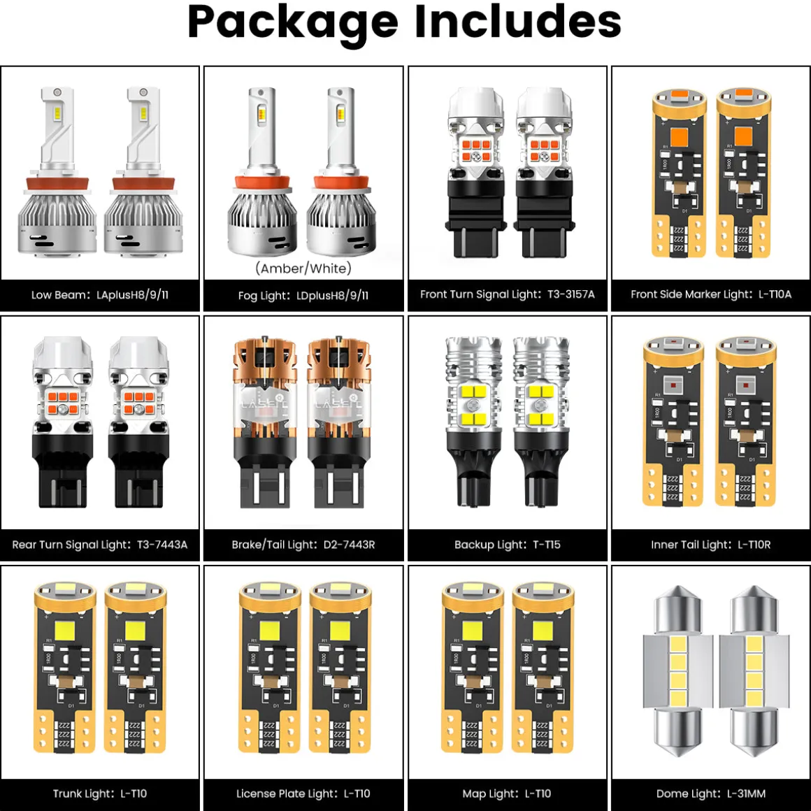 Fit for 2018-2024 Nissan Kicks LED Bulbs Upgrade
