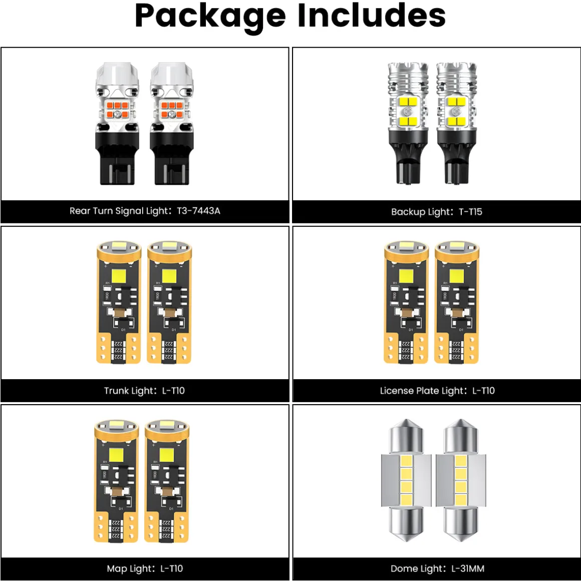 Fit for 2018-2024 Nissan Kicks LED Bulbs Upgrade