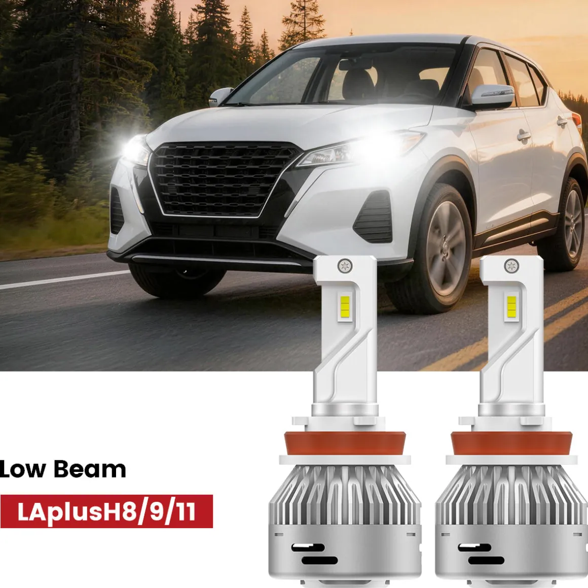 Fit for 2018-2024 Nissan Kicks LED Bulbs Upgrade