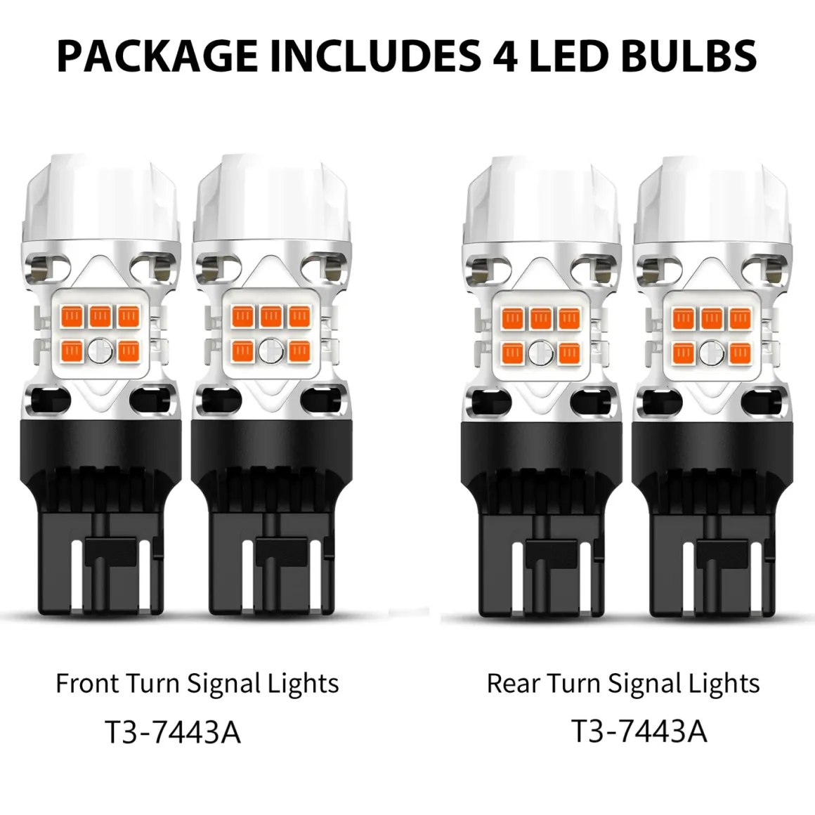 Fit for 2022-2024 Nissan Pathfinder 7443 7444 LED Bulbs Turn Signal Lights
