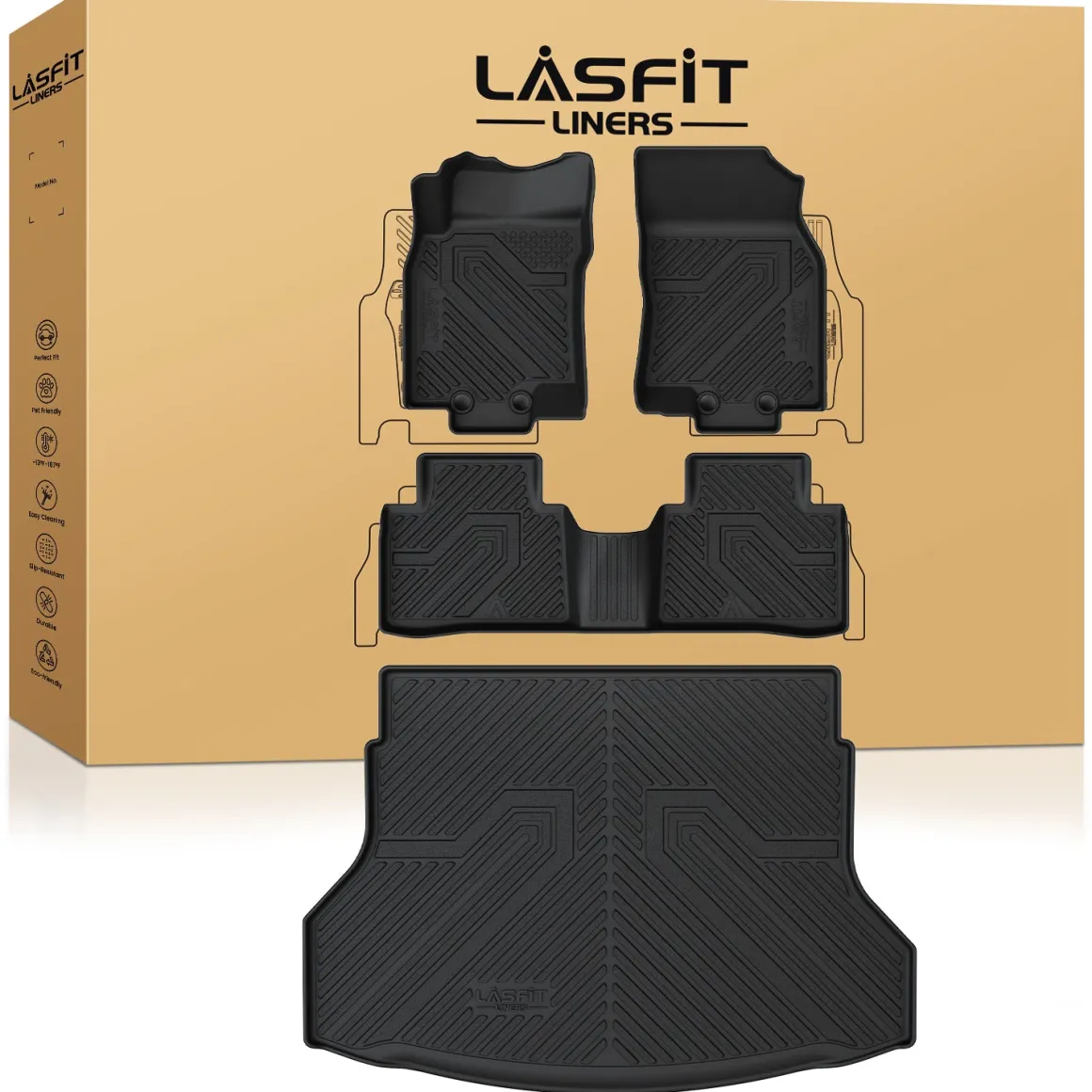 Fit for 2014-2020 Nissan Rogue Floor Mats or Cargo Mat, Not For Sport & Select, Cargo Mat fit when cargo tray is in the top position
