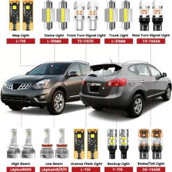 Fit for 2014-2015 Nissan Rogue Select LED Bulbs Upgrade