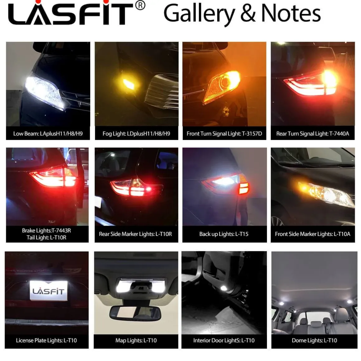 Fit for 2014-2015 Nissan Rogue Select LED Bulbs Upgrade