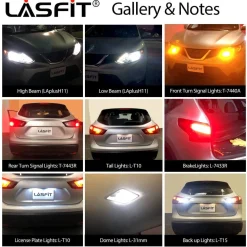 Fit for 2017-2019 Nissan Rogue Sport LED Bulbs H11 Exterior Interior Lights Plug and Play