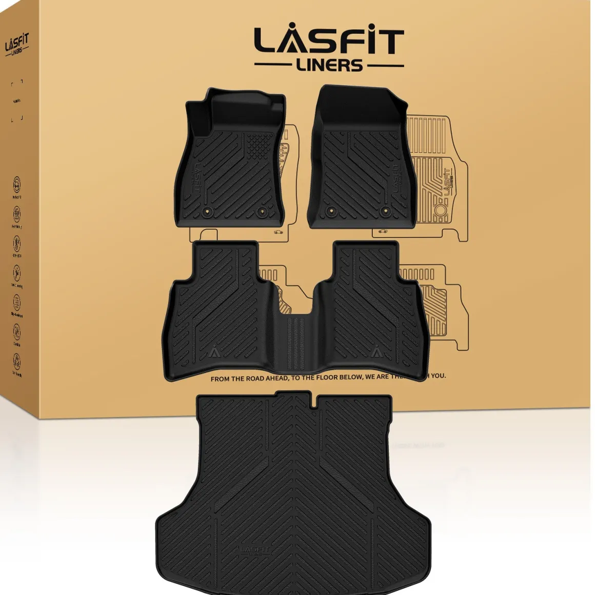 Fit for 2014-2019 Nissan Sentra Floor Mats & Cargo Mat, Only Fit Automatic Transmission