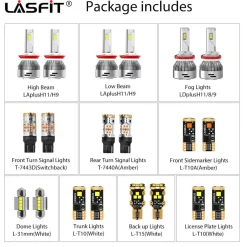 Fit for 2013-2015 Nissan Sentra LED Bulbs H11 Exterior Interior Lights