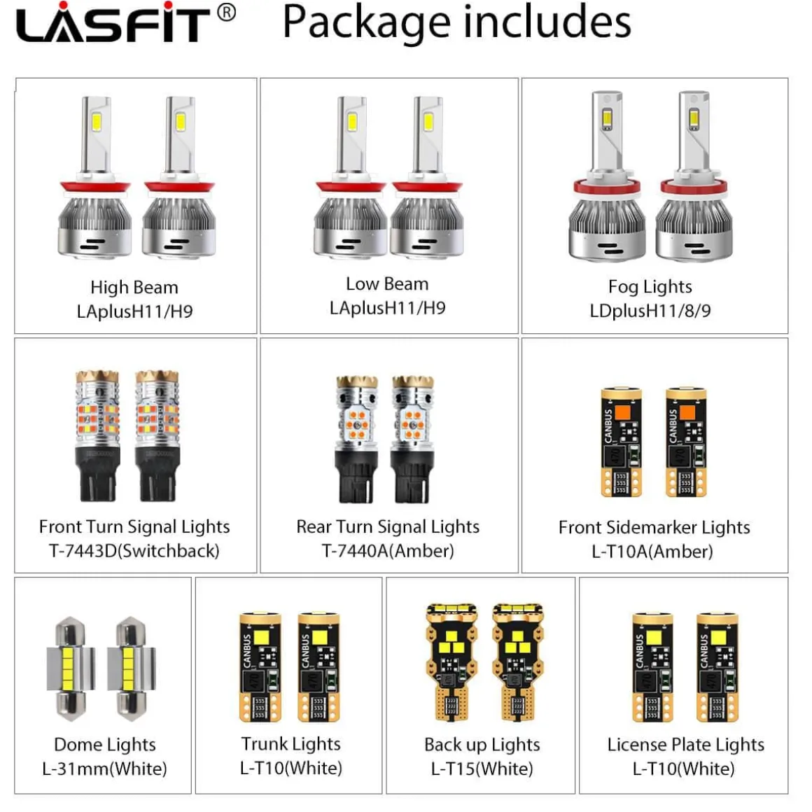 Fit for 2013-2015 Nissan Sentra LED Bulbs H11 Exterior Interior Lights