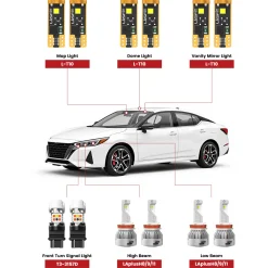 Fit for 2020-2025 Nissan Sentra LED Bulbs Upgrade | Tested and Verified