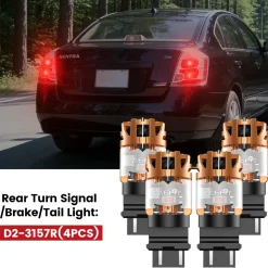 Fit for 2007-2009 Nissan Sentra The Brightest LED Bulbs Upgrade