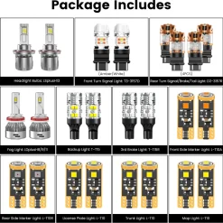 Fit for 2010-2012 Nissan Sentra The Brightest LED Bulbs Upgrade