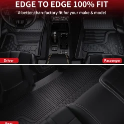 Fit for 2025-2026 Ram 1500 All-weather Floor Mats With Bucket Seating Only