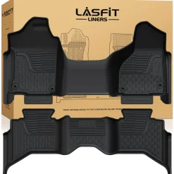 Fit for 2013-2018 Ram 1500 All-Weather 1st & 2nd row Floor Mats, Fit Carpet Floor Only