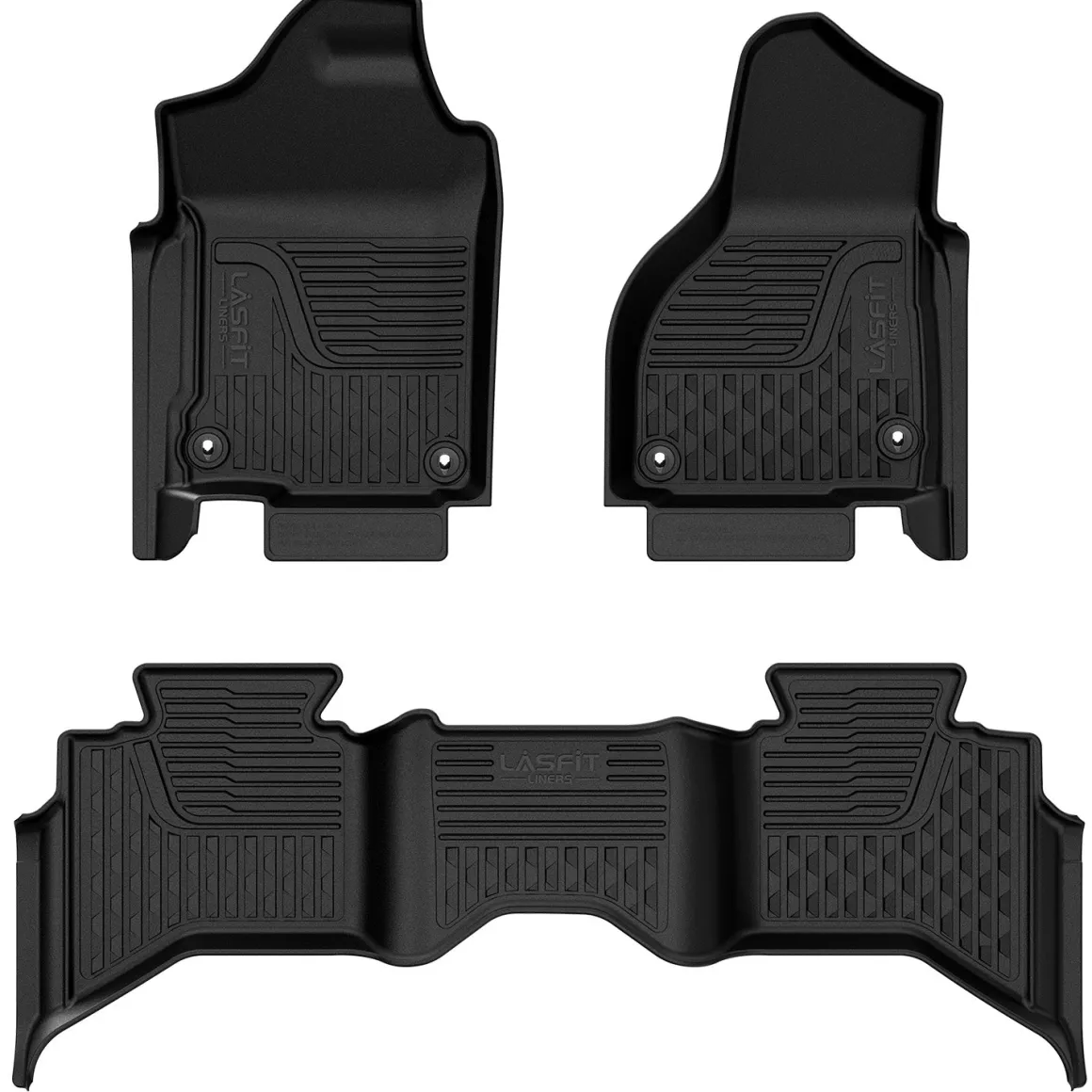 Fit for 2013-2018 Ram 1500 All-Weather 1st & 2nd row Floor Mats, Fit Carpet Floor Only