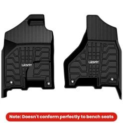 Fit for 2013-2018 Ram 1500 All-Weather 1st row Floor Mats, Fit Carpet Floor Only